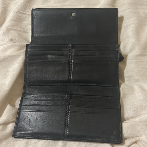 Coach Black & Brown Wallet Clutch - Picture 9 of 17